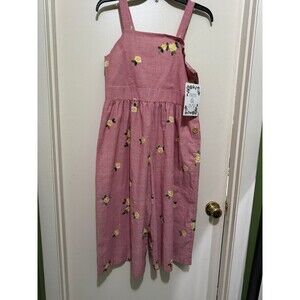 IRIS & IVY Red/white striped wide leg jumpsuit  size 16 girls